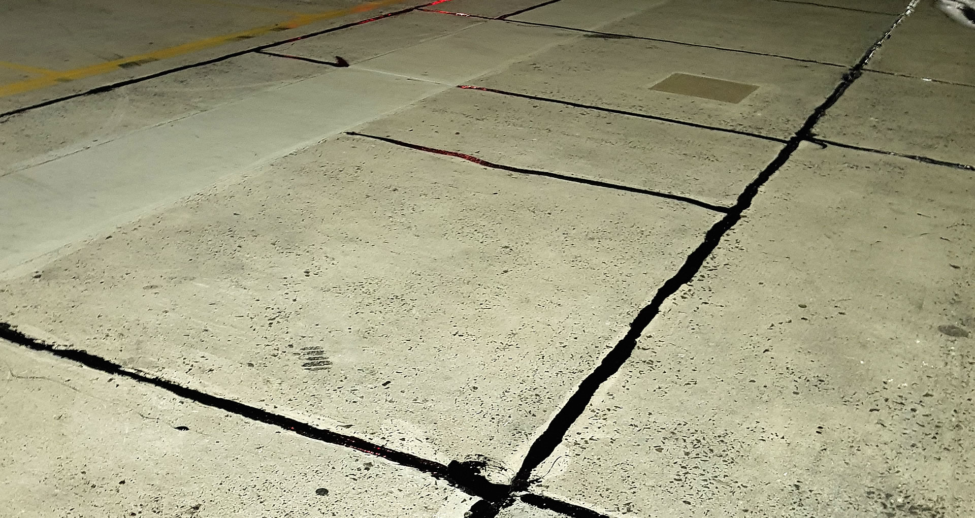 concrete driveway road car park crack sealing Hobart Tasmania
